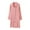 Pink, variant on IWRICH Women's Heart Print Nightdress Long Sleeve Button down Pajamas Dress with Pocket White XL