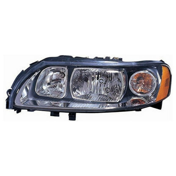 Left Driver Side Halogen Headlight Assembly - Compatible with 2005 - 2009 Volvo S60 2006 2007 2008