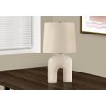 thumbnail image 1 of Monarch Specialties Lighting, 25"h, Table Lamp, Cream Resin, Beige Shade, Modern, 1 of 6