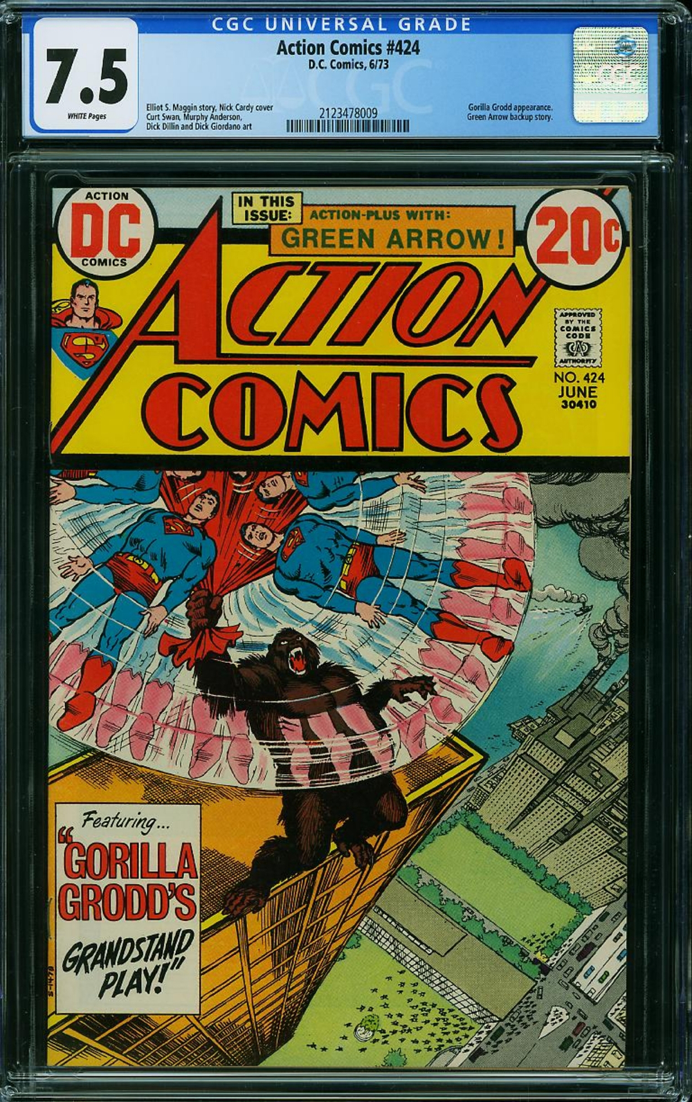 Cover of Action Comics #424