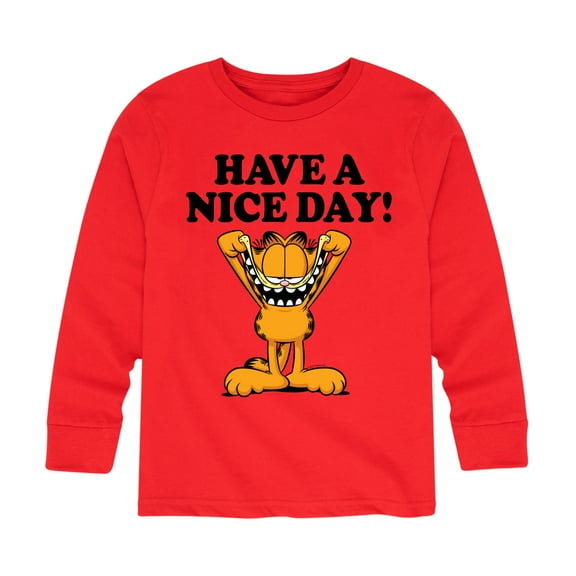 Garfield - Have A Nice Day - Toddler And Youth Long Sleeve Graphic T-Shirt