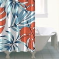 thumbnail image 5 of Hawaiian Floral Shower Curtain Waterproof Quick Dry Fabric with Rust-Resistant Grommets & Hooks, 5 of 5