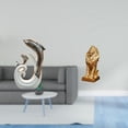 thumbnail image 2 of Estatua moderna y abstracta de cerámica con un delfín y un león, ideal para la oficina, la sala de estar, la mesa de centro, o la estanter, 2 of 8