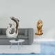 thumbnail image 2 of Estatua Moderna Y Abstracta De Cerámica Con Un Delfín Y Un León. Ideal Para La Oficina, La Sala De Estar, La Mesa De Centro, La Chimenea O La Estantería. Adorno Decorativo único., 2 of 8