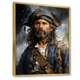 thumbnail image 2 of Designart "Portrait of a Pirate Captain" Pirate Floater Framed Canvas Wall Art, 2 of 7
