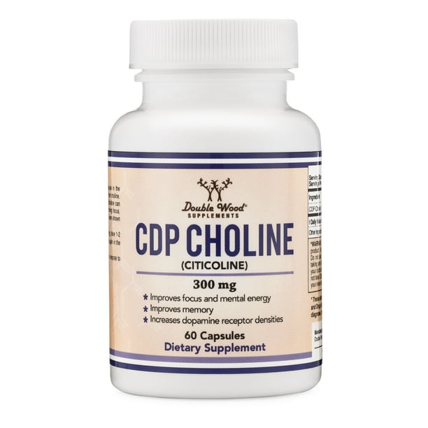 CDP Choline (Citicoline) Supplement, Pharmaceutical Grade, Made in USA