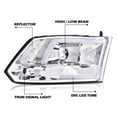 thumbnail image 2 of PIT66 LED Headlight Fit for 2009-2018 Dodge Ram 1500 Clear Lens Chrome Housing Clear Reflector, 2 of 8