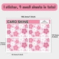 thumbnail image 2 of Credit Card Skin Debit Card Skin Debit Card Sticker Cover No Bubble Slim Small Chip Personalized Bank Card Protecting Decal Removable Transportation Key Card Pink Cherry Blossom 7.3x5.4Inch, 2 of 8