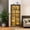 Gray, variant on FREDEES Storage Cabinet - White Kitchen Pantry Organizer with Doors and Adjustable Shelves 65" Tall Floor Furniture with Light Sensor for Bathroom Kitchen Dining Room Office