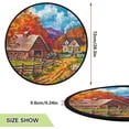 thumbnail image 2 of Autumn Fall Lanscape Christmas Tree Mats Waterproof Tree Skirt, Maple Leaf Watercolor Xmas Tree Stand Tray Mat Floor Protector Pad for Holiday Party Decoration, 28.3", 2 of 6
