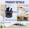 thumbnail image 2 of CROWN SHADES 10x10 Ez Pop Up Canopy Tent, Outdoor Sun Shade Shelter Canopy, One Push Setup with 2 Half Sidewalls, UPF50+, STO 'N Go Bag, Beige, 2 of 8