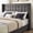 Dark Grey, variant on iNSPIRE Q Atchison Transitional Queen Linen Tufted Wingback Headboard, Beige