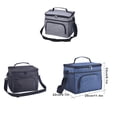 thumbnail image 3 of Minnieouse Bolsa de almuerzo con cremallera, bolsas enfriadoras de alimentos de papel de aluminio, almacenamiento de Picnic, gran capacidad, contenedor Bolsas de mensajero y de hombro Negro Minnieouse AP012493-02, 3 of 6