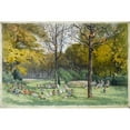 thumbnail image 2 of Félix Brard 24x17 Gold Ornate Framed and Double Matted Museum Art Print Titled - The Little Ones at the Square of the Town Hall of the 14th Arrondissement, 2 of 4