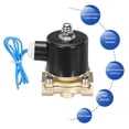 thumbnail image 4 of Válvula solenoide eléctrica de latón, válvula de aire NPT de 1/2" 12V CC normalmente cerrada para agua, gas, combustible, diésel y aceite, 4 of 5