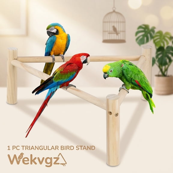Wekvgz Chicken Perch Strong Wooden Roosting Bar Chicken Coop Accessories Chick Wooden Perch 16.5×6.2 Inch Training Chicken Stand Toy for Bird Parrots Macaw Chicken