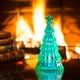 thumbnail image 1 of Adornos Navideños Mini Árbol de Navidad de Cristal Luminoso Adorno de Escritorio Regalo de Navidad para Niños Luces, 1 of 6