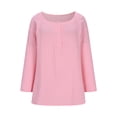 thumbnail image 1 of Camisetas de Trabajo de Manga Larga con Cuello de Botón Pullover Top Suelto para Casual, Viajes, Calle Y Escuela, 1 of 4