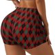 thumbnail image 1 of Fotbe Argyle Plaid Shorts Sin Costuras – Shorts Deportivos de Cintura Alta para Mujer, Elásticos para Gimnasio, Yoga, Running o Ciclismo-XX-Large, 1 of 8