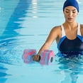 thumbnail image 3 of Floating Barbell Water Dumbbell, Aquatic Resistance Exercise Equipment, Colorful Design, Adjustable Weight + Ergonomic Grip, Home Gym, Swimming, Water Aerobics, Pool Workouts, Fitness UKHBMC, 3 of 7