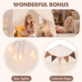 thumbnail image 4 of Cama infantil extra grande Tent Little Dove con banderas y luces, 4 of 6