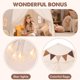 thumbnail image 4 of Cama infantil extra grande Tent Little Dove con banderas y luces, 4 of 6