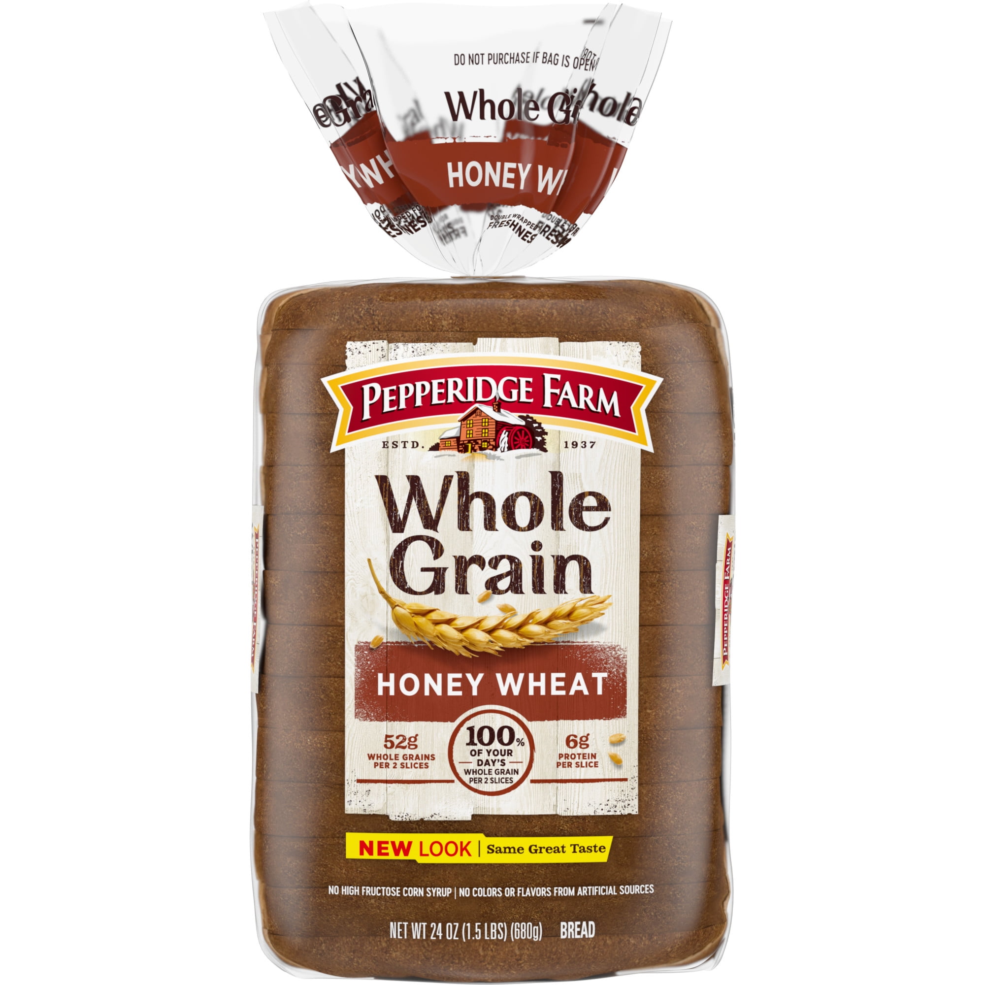 Pepperidge Farm Whole Grain 100 Whole Wheat Bread 24 Oz Loaf Walmart Com Pepperidge Farm Whole Grain 100 Whole Wheat Bread 24 Oz Loaf Walmart Com
