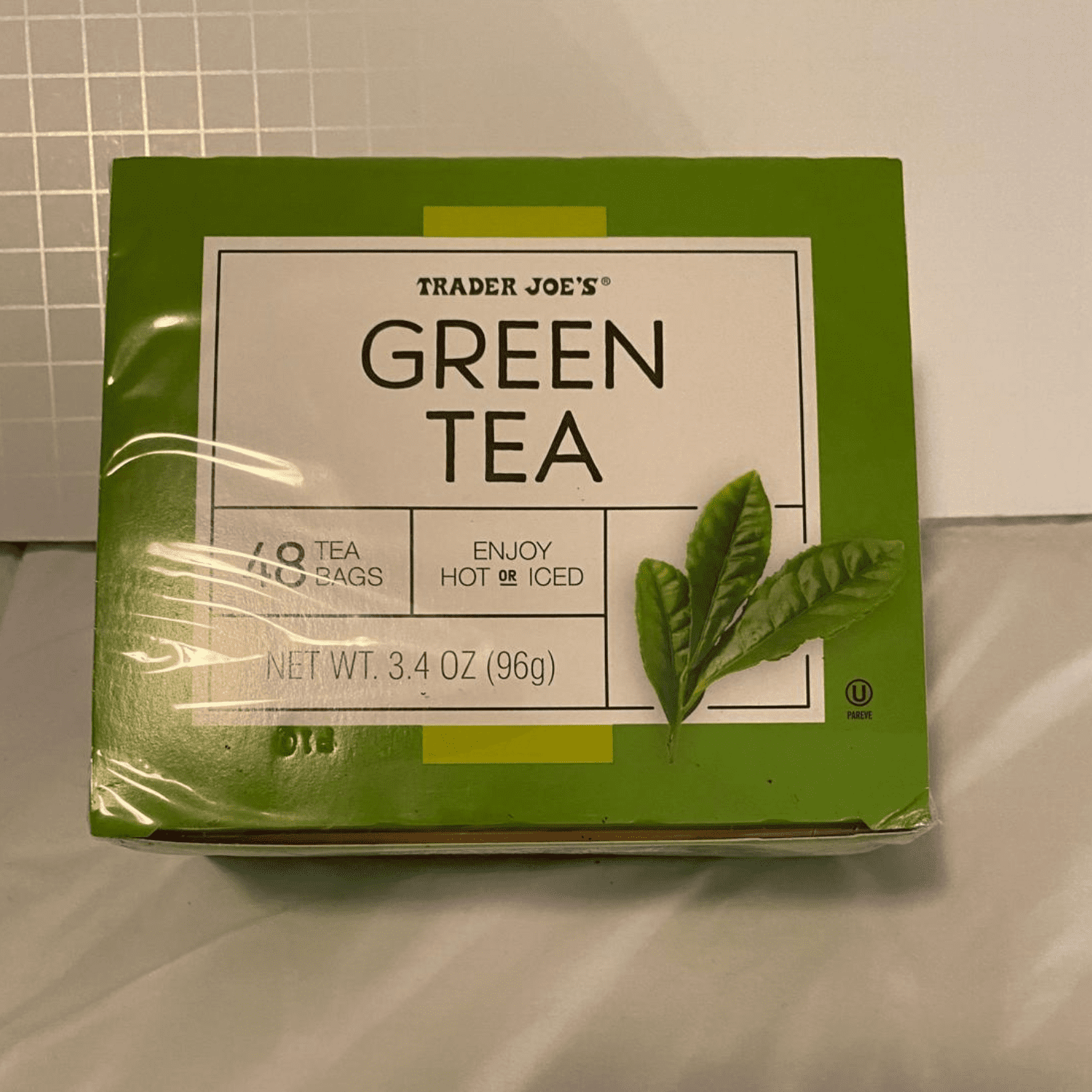 Trader Joe’s Green Tea 48 Tea Bags 3.4 oz / 96g- Pack of 2