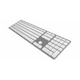 thumbnail image 1 of Matias Unisex Silver/White Backlit Wireless Aluminum Keyboard - Silver Typewriter, 1 of 2