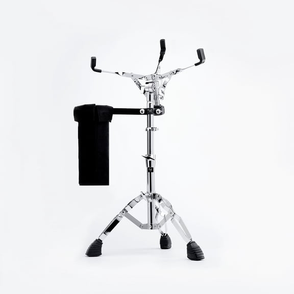 Vaisoeny Snare Drum Stand with Drum Sticks Holder, Stainless Steel Double Braced Adjustable Height 17.7" to 25.5", Drum Pad Stand for 10-15 Inches Snare Drum and Practice Pad (V-JGJ002)