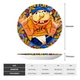 thumbnail image 4 of Lsque Sml Jeffy Pattern Ceramic Decorative Plate Decorative Plates with Display Stand Personalized Porcelain Plate Ceramic Ornaments for Wall Hanging Decoration-6in, 4 of 6