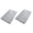 Light Grey 50 80cm, variant on AOOOWER Set Of 2 Bathroom Mats Shower Floor Rugs Memory Foam Bath Mat Machine Washable