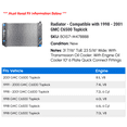 thumbnail image 2 of Radiator - Compatible with 1998 - 2001 GMC C6500 Topkick 1999 2000, 2 of 2