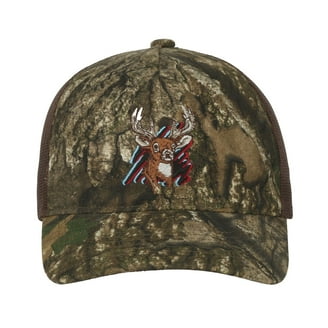 Mossy Oak Men's Camo Hat 6 Panel Low Profile Mesh Call Pocket