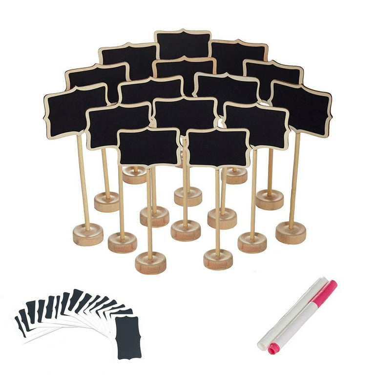  BESTonZON 24pcs Label Insert Wedding Signs Mini Labels Wedding  Decoration Cardboard Letters for Charcuterie Writing Chalkboards Party  Props Chalk Board Sign Board Cupcake Picks Buffet Labels : Hogar y Cocina