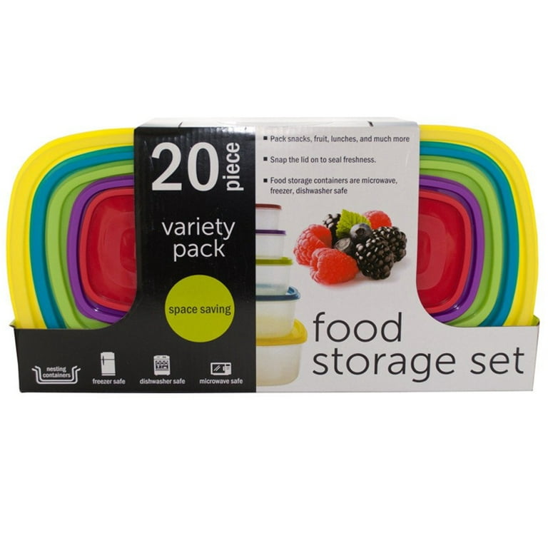 Premium Heavy Duty Plastic Microwaveable, Stackable Locking Containers –  King Zak