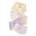 thumbnail image 2 of Spazoro Toddler Girls Boxer Briefs, Soft & Comfy Printed 5-Pack Cotton Underwear Panties for Girl White Size 2-15T, 2 of 3