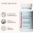 thumbnail image 4 of Womaness Let Me Sleep Menopause Sleep Support & Nighttime Support with Magnesium, GABA,Chamomile, & Micro Active Melatonin, 30 Capsules, 4 of 11