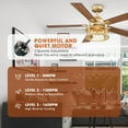 thumbnail image 5 of Parrot Uncle 52 Inch Farmhouse Gold Caged Ceiling Fans with Lights and Remote, Chandelier Ceiling Fan with Light Kit for Bedroom, Patios Covered, 5 of 13