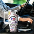 thumbnail image 6 of Baseball Mom 40 oz Tumbler with Handle and Straw Lid Leak Proof - Baseball Mom Tumbler for Mothers Day Gifts for Mom Women - Stainless Steel Cup Dishwasher Safe, 6 of 6