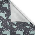 thumbnail image 6 of Ambesonne Abstract Valance & Curtain, Galloping Unicorns, 55"x45", Mint Dark Taupe Pink, 6 of 6