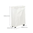 thumbnail image 2 of NUOLUX Slim Laundry Hamper Handle Laundry Basket with Wheels Dirty Clothes Basket Narrow Laundry Bag, 2 of 6