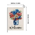 thumbnail image 3 of Summer Saving!patriotic America 4th of July Garden Flag Double Sided,Linen 4th of July Memorial Day Independence Day Patriotic Garden Yard Flag Outdoor Outside Holiday Decoration, 3 of 5