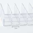 thumbnail image 2 of Organizador de maquillaje Estuche de almacenamiento de cosméticos transparente de 7 rejillas Caja de almacenamiento de maquillaje compacta para mesa de lavado, 2 of 3