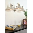 thumbnail image 5 of Kira Home Welton 26" 3-Light Modern Farmhouse Bathroom Light, Vintage Vanity Barn Light, Polished Nickel Finish, 5 of 9