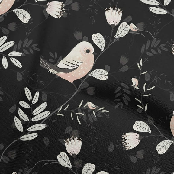 oneOone Polyester Spandex Black Fabric Rooster Cock Craft Projects Decor Fabric Printed By The Yard 56 Inch Wide