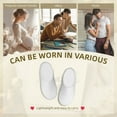 thumbnail image 7 of Lsque White Pattern Womens Comfort Cotton on Scuff With Memory Foam and Anti-skid Sole Slipper-40/41, 7 of 7