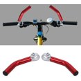 thumbnail image 2 of 2 piezas de manillar de bicicleta, almohadilla de bicicleta, accesorio de repuesto para ciclismo de aleación de aluminio (rojo), 2 of 5