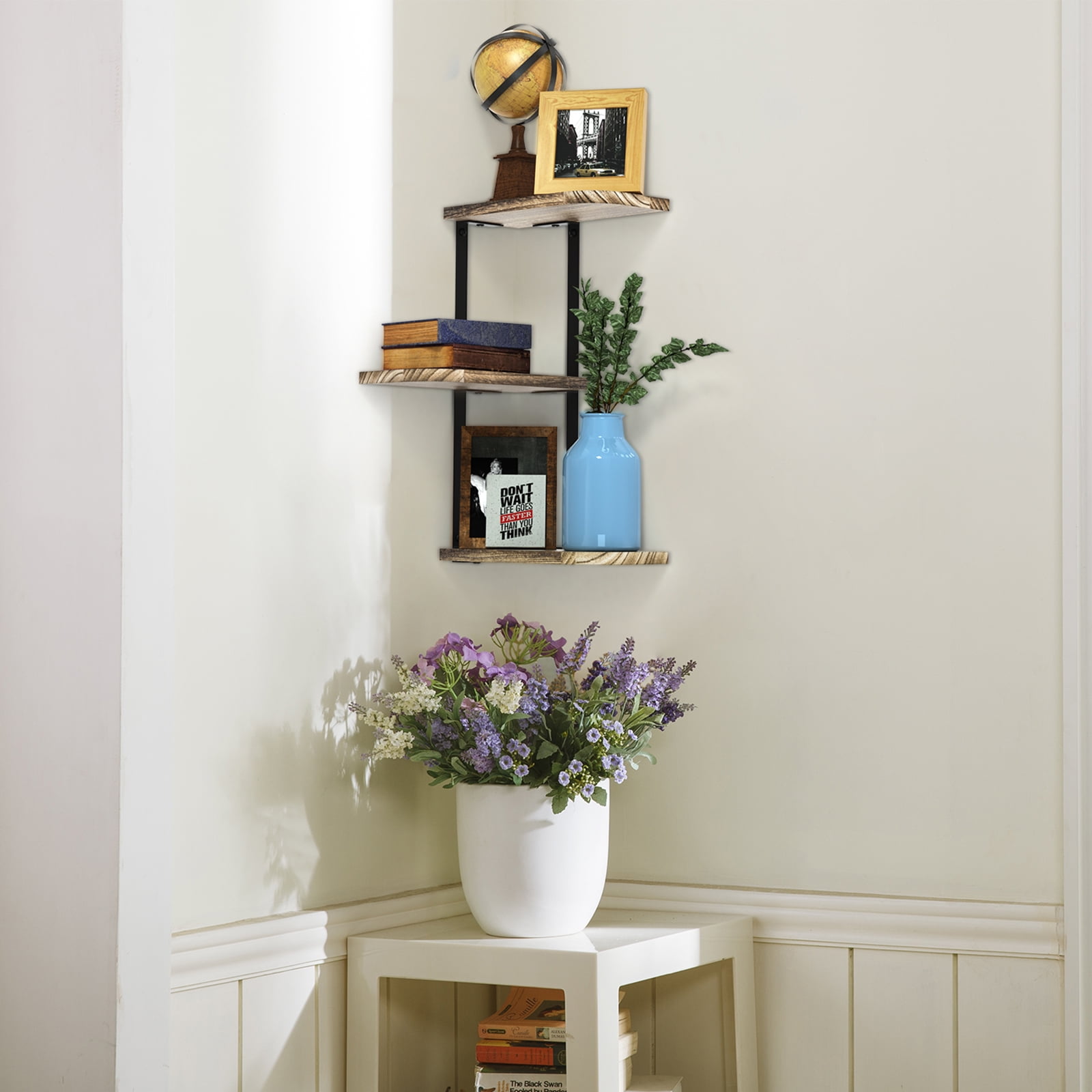 loveTEAK 3-tier Corner Shelf