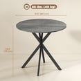 thumbnail image 3 of HOMCOM Round Dining Table, Industrial Kitchen Table with Cross Steel Legs, 3 of 10